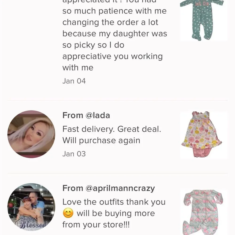 YOU PICK SIZE Baby girls clothing bundle